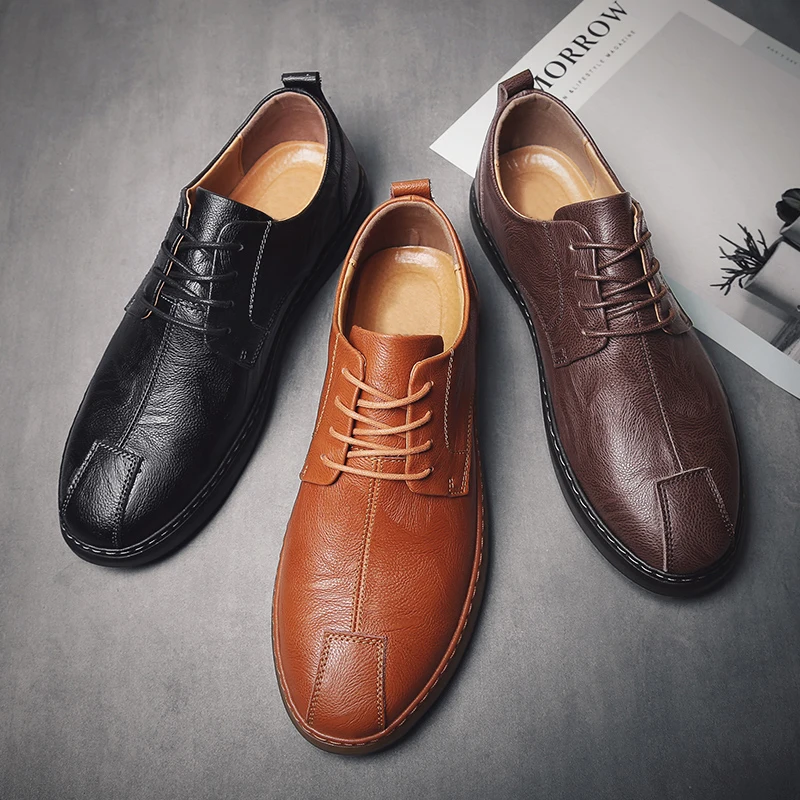 

shoessale casual hombre zapatillas masculino cuero male informales Men's man new sapato for flat leather sport fashion