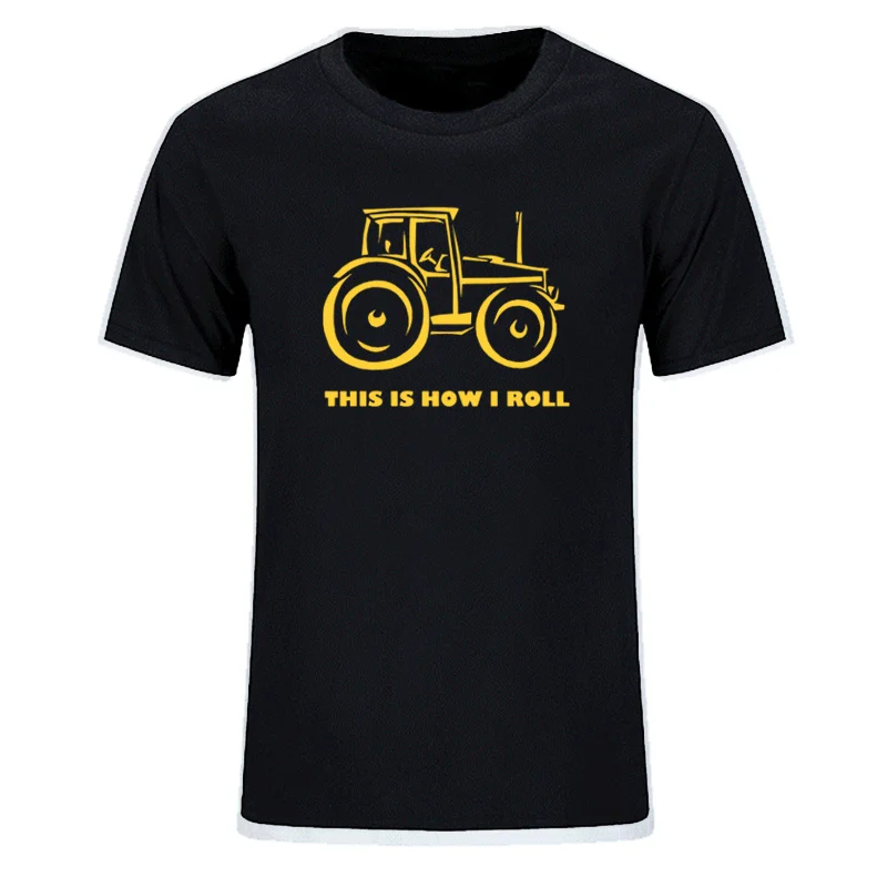Summer Fun This Is How I Roll Farming Farmer Tractor T-shirt T Shirt Summer Men Short Sleeve Tee Tops Tops Tees Print EU Size