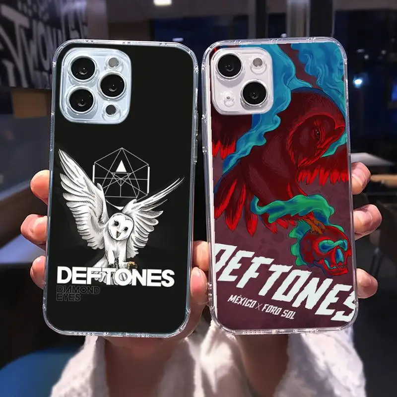 

deftones Phone Case For iphone 13 12 11 8 7 plus mini x xs xr pro max Transparent soft