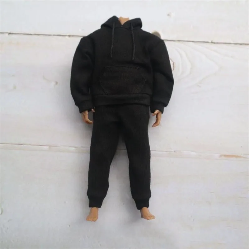 

Scale 1/12 Dressing Cloth Sweatshirt Sweatpants T-Shirt Trend Street Trendy For 6 Inch Doll Soldier Accessories