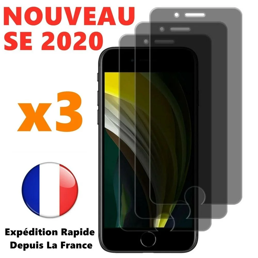 

Verre Trempé Vitre Anti-espion For iPhone SE/6/7/8/X/XR/11 Pro Film Protection Ecran