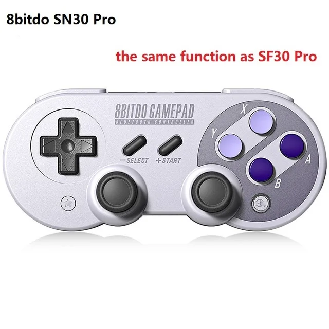 SN30Pro Pueple Official 8BitDo SF30 Pro Wireless Bluetooth Gamepad Controller with Joystick for Windows Android macOS Nintendo Switch Steam - Цвет: SN30Pro Pueple