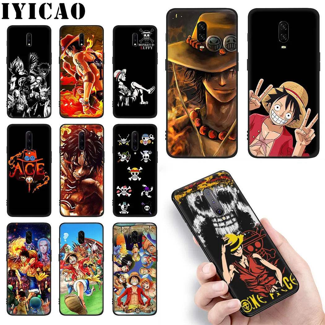 Одна деталь Луффи прохладный черный мягкий силиконовый чехол для OnePlus 5/5 6