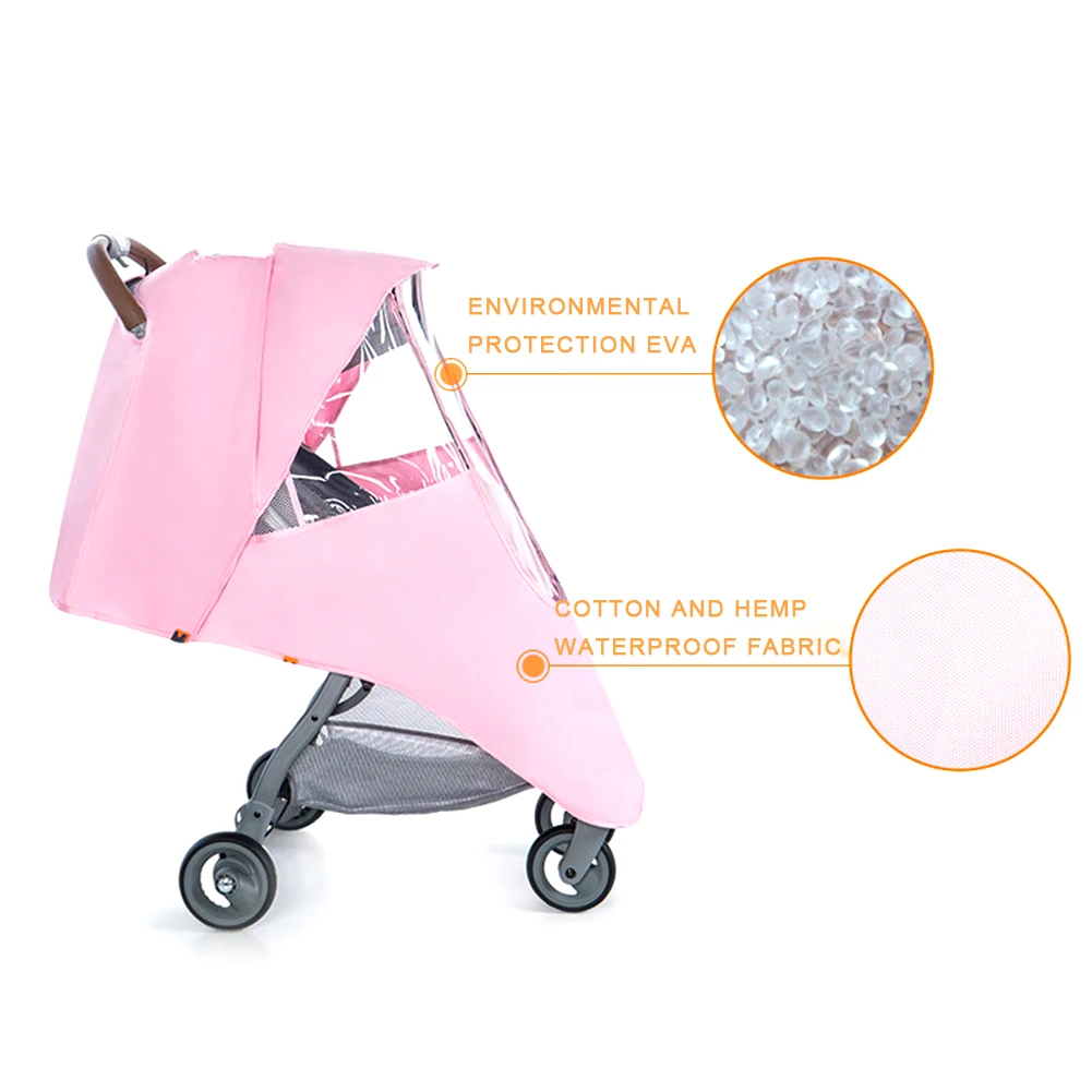 Универсальная коляска дождевик защита от ветра и пыли для малышей