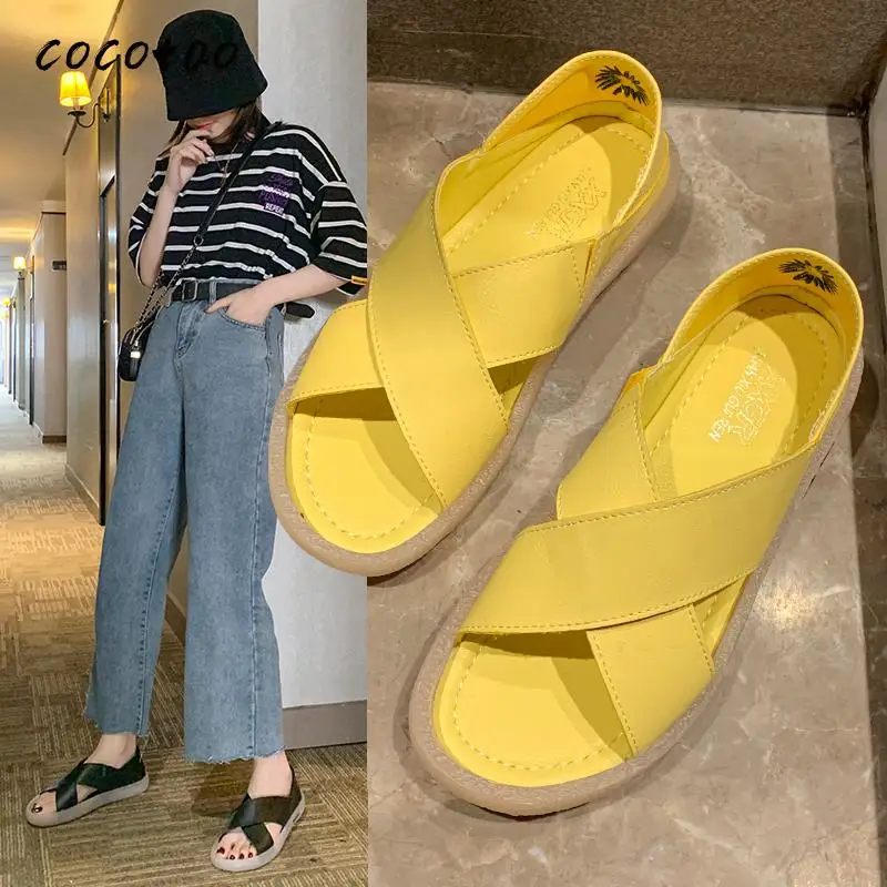 Сандалии женские волшебные стильные Новинка лета 2020 дикие студенческие мягкая