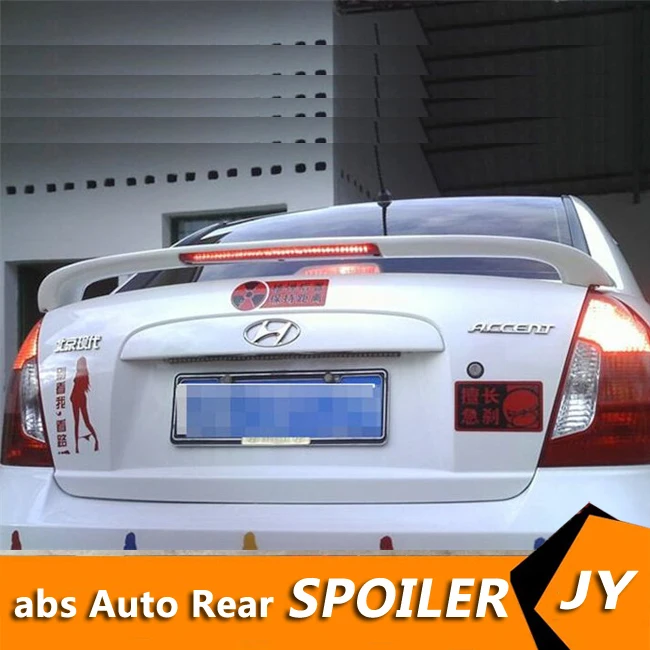 Спойлер для HYUNDAI Accent 2006 2012 спойлер высокого качества ABS Материал заднее крыло