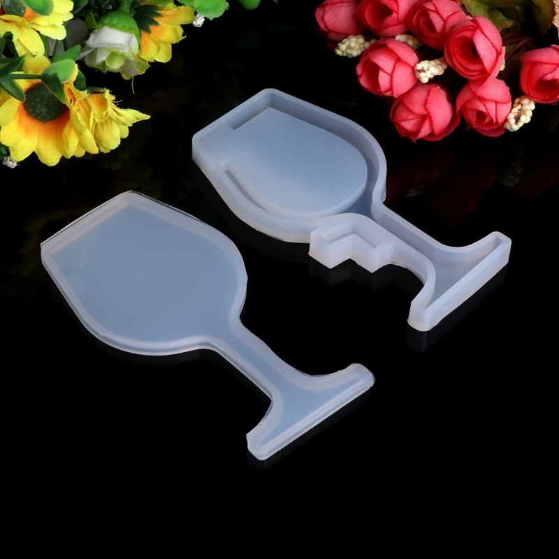 

Transparent Silicone Pendant Mould Resin Hourglass Mudboard DIY Jewelry Making Tool Fondant Cake