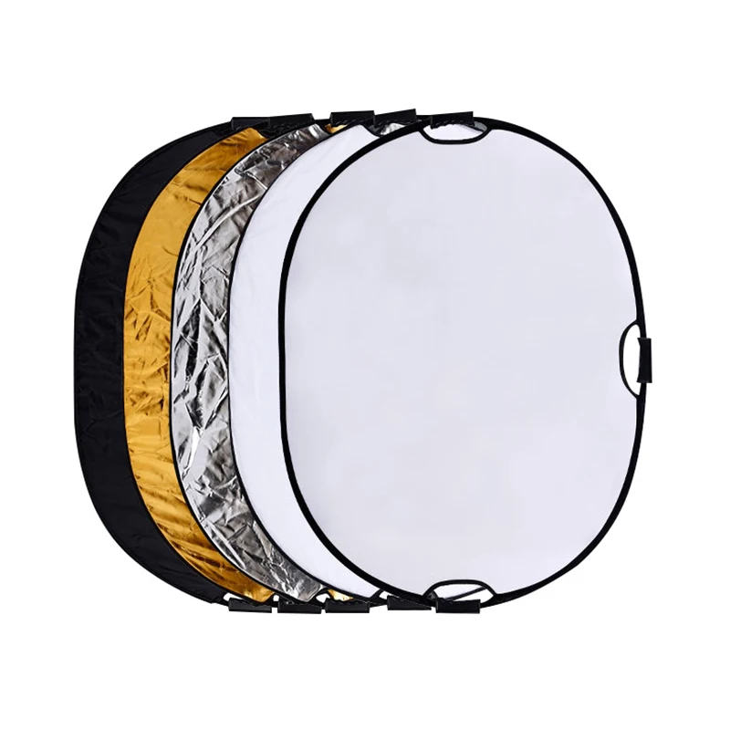 Складной светоотражатель для студийной фотосъемки 60*90 см 5 в 1 с сумкой
