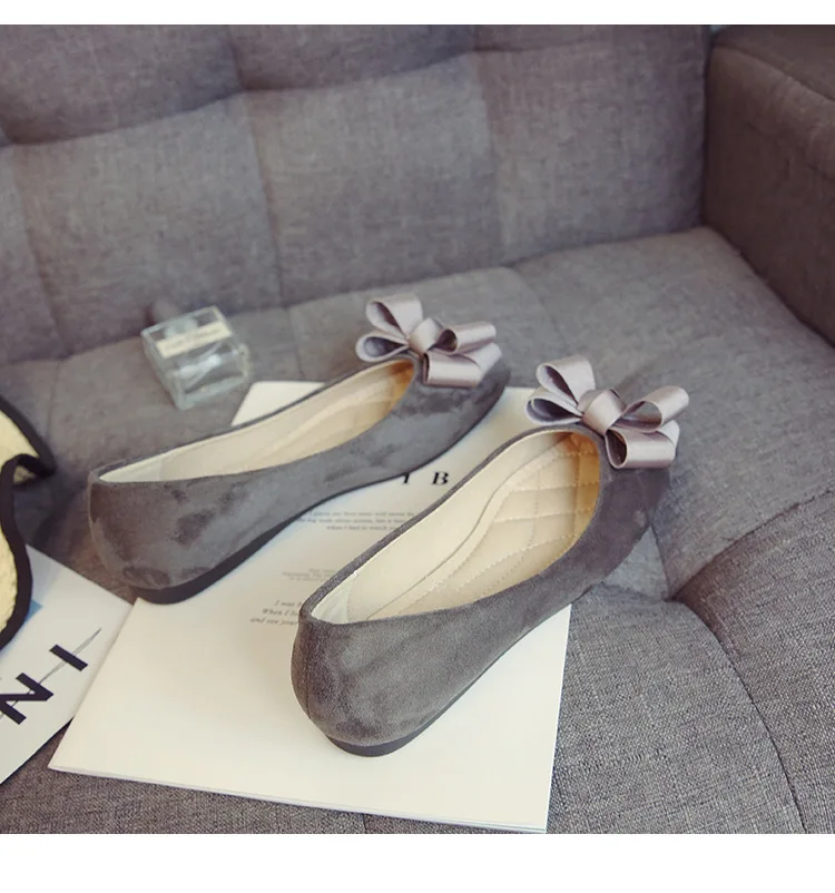 

Suqare Head Women's Casual Flats VIVAIA 2021 Summer Fashion Butterfly-knot Party Leather Ballet Flats Shallow Ladies Blue Shoes