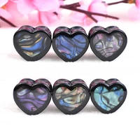 multicolor shell pattern acrylic ear gauges tunnels and plug ear stretching kit expander ear piercing jewelry
