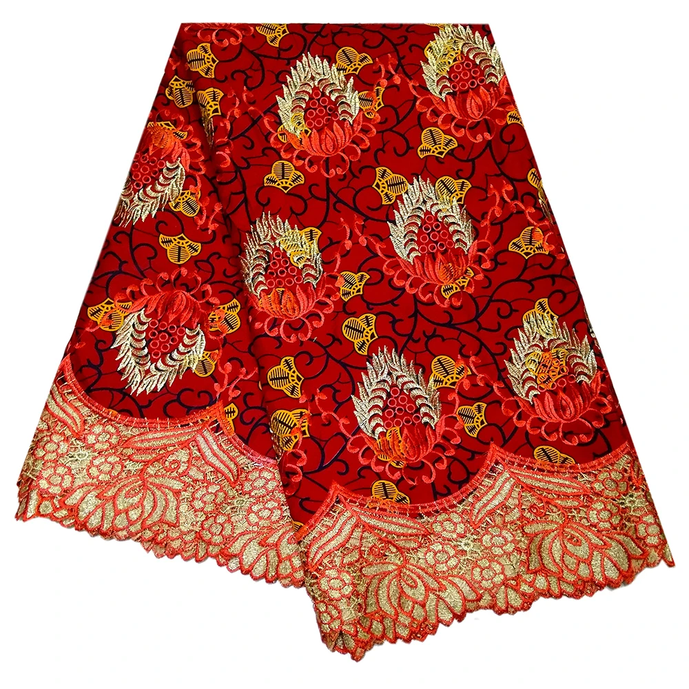 Ankara African Wax Prints Fabric Nigerian Embroidery Lace 6Yardslot | Аксессуары для одежды