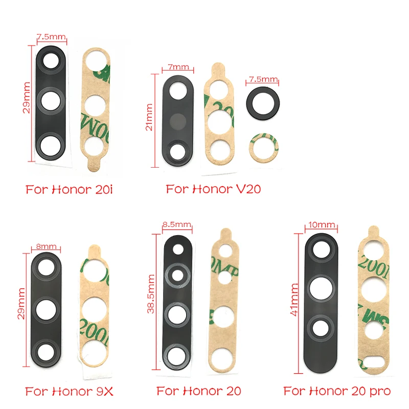 Оригинал для Huawei Honor 9X V20 V30 10 10i 20i 10X 20S 30S 30 Pro 50 зеркальная задняя камера стеклянный