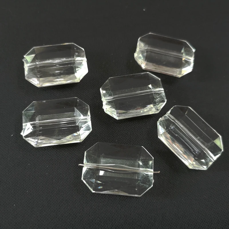 

30mm*21mm*9mm 108pcs/bag Clear Acrylic/Irregular Faceted/DIY Hand Made /Finding Beads