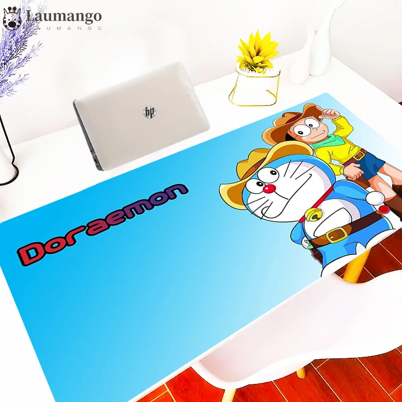 

Anime Doraemon Mouse Pad Kawaii Gaming Accessories XL XL Large Gamer Office PC Computer Keyboard Desk Mat Cute Carpet Mousepad