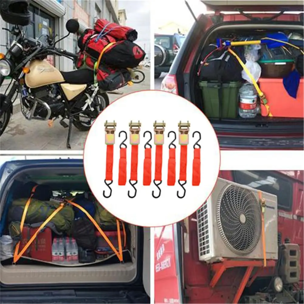 Сверхмощный храповой стяжной ремень с двойными J крючками Натяжной грузовой для