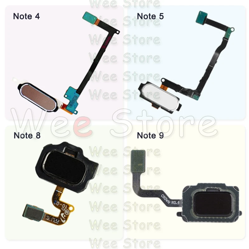 Оригинальный гибкий кабель для Samsung Galaxy Note 4 5 8 9 N910F N920F N950F N960F кнопка возврата
