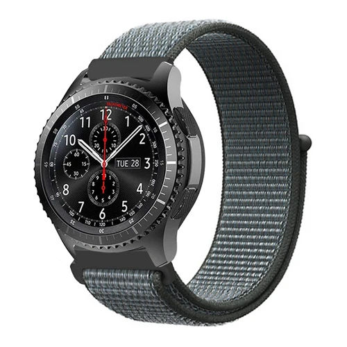 Storm cloud 22 мм 20 мм Шестерня S3 ремешок для samsung Galaxy Watch 42 мм 46 мм полоса Frontier Классическая активная спортивная нейлоновая петля для samsung S3 S2 - Цвет ремешка: Storm cloud