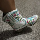 Женские ботинки челси без застежки, повседневные ботинки из искусственной кожи в британском стиле, до середины икры, с круглым носком, большие размеры, 2020