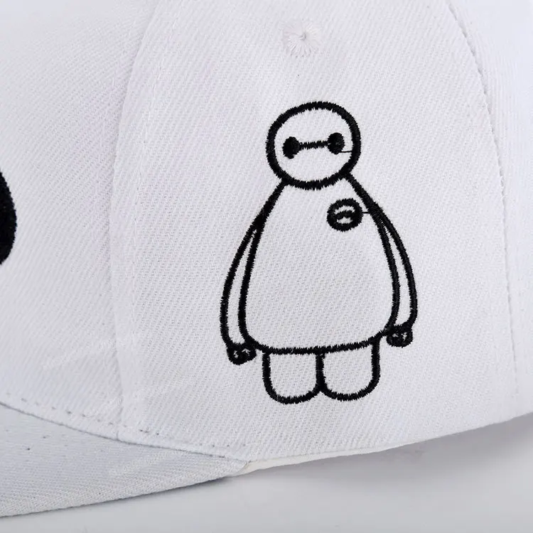 Головной убор Big Hero 6 Baymax кепка в стиле хип-хоп мультяшная Кепка с плоским альбомом