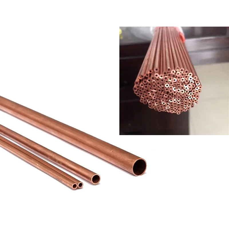 Медная микро-трубка T2 полый капиллярный медный шланг для тонких стен жесткая