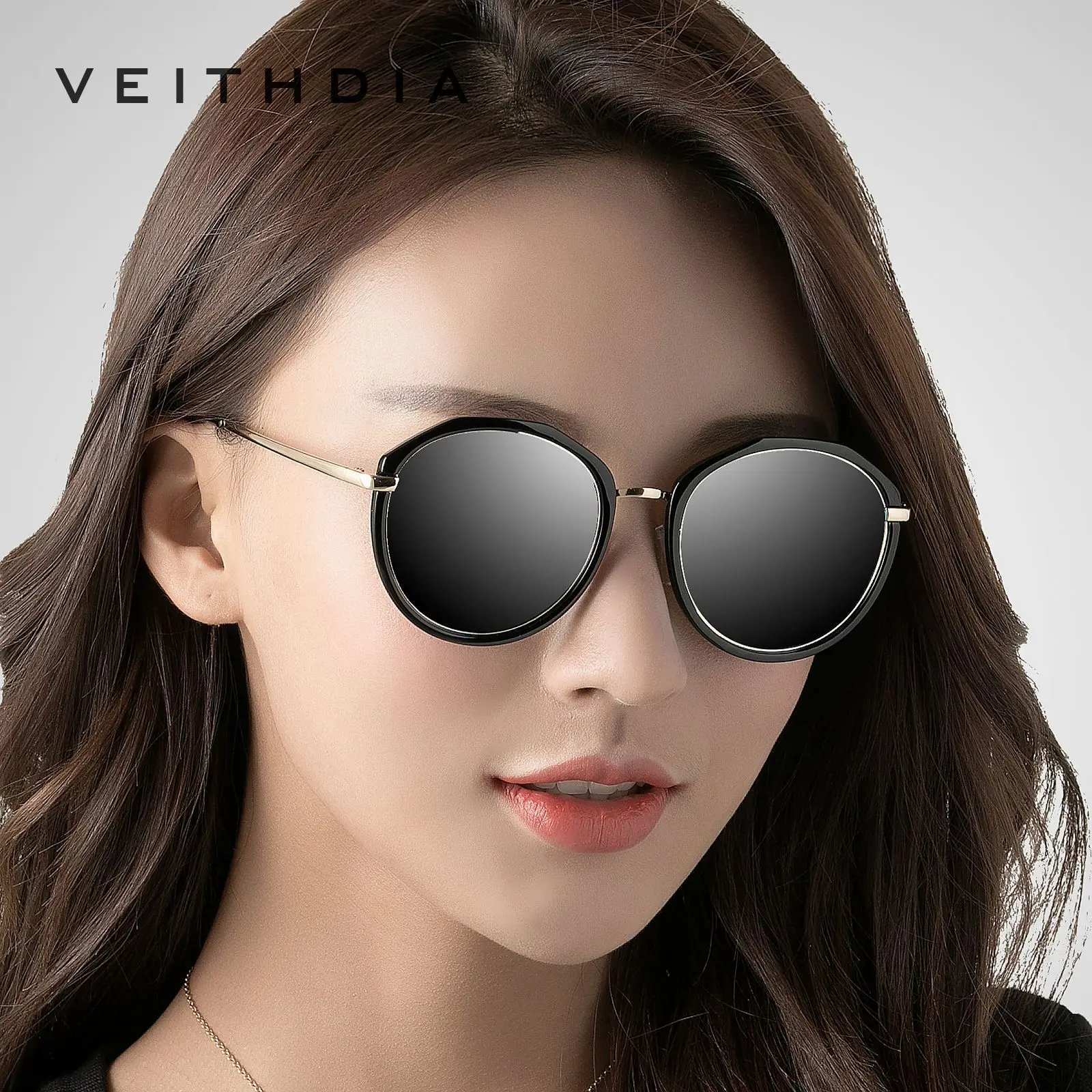 Женские солнцезащитные очки VEITHDIA роскошные дизайнерские овальные с ацетатной