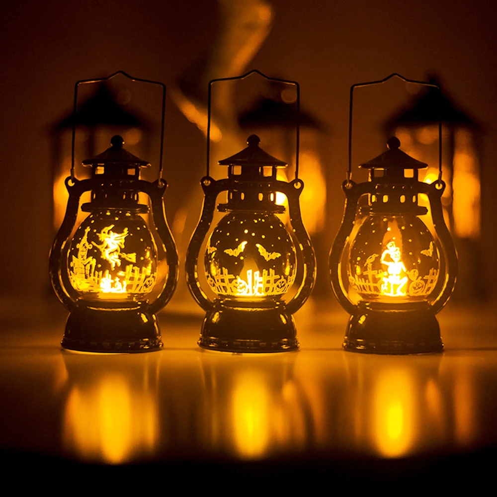 Хэллоуин Декор маленькая масляная лампа крытый Открытый Ретро лазерный пони