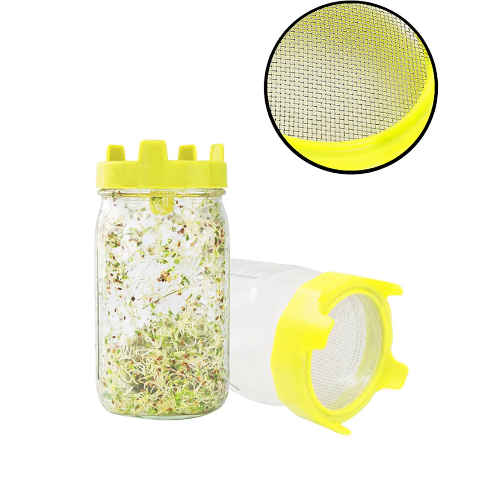 Фильтр Mason крышка банки Sprouting чистая крышка фасоли Sprouts фильтр