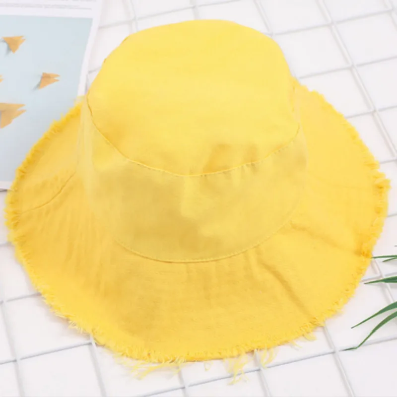 Панама женская хлопковая в стиле хип-хоп с широкими полями |