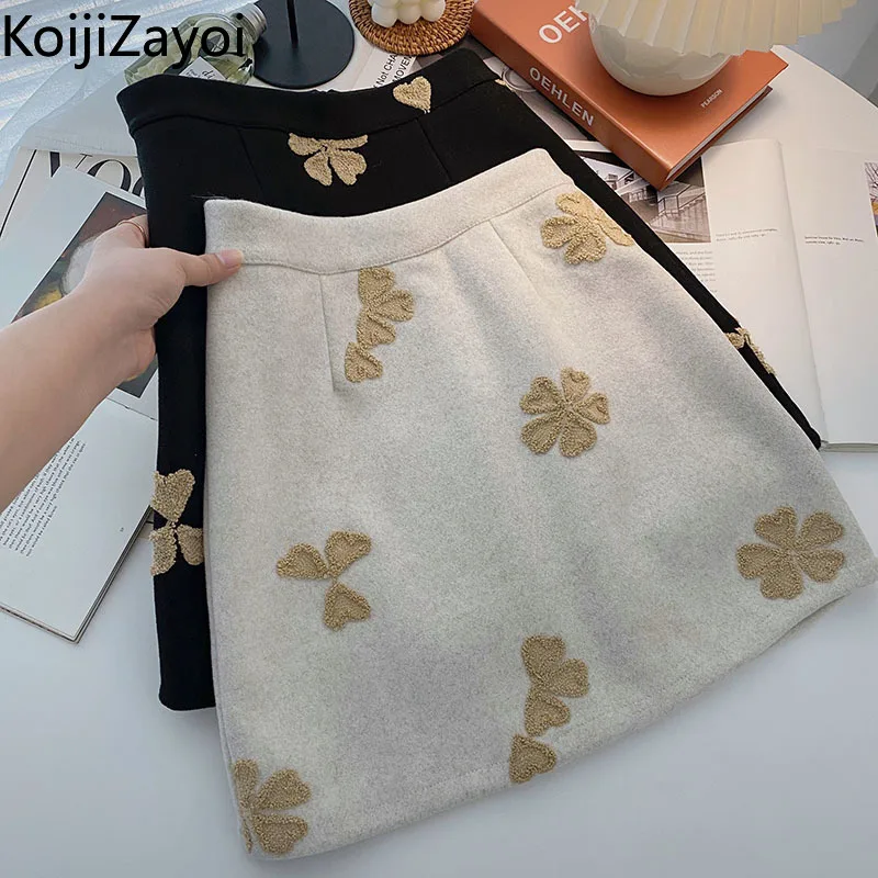 

Женская мини-юбка с высокой талией, трапециевидной формы