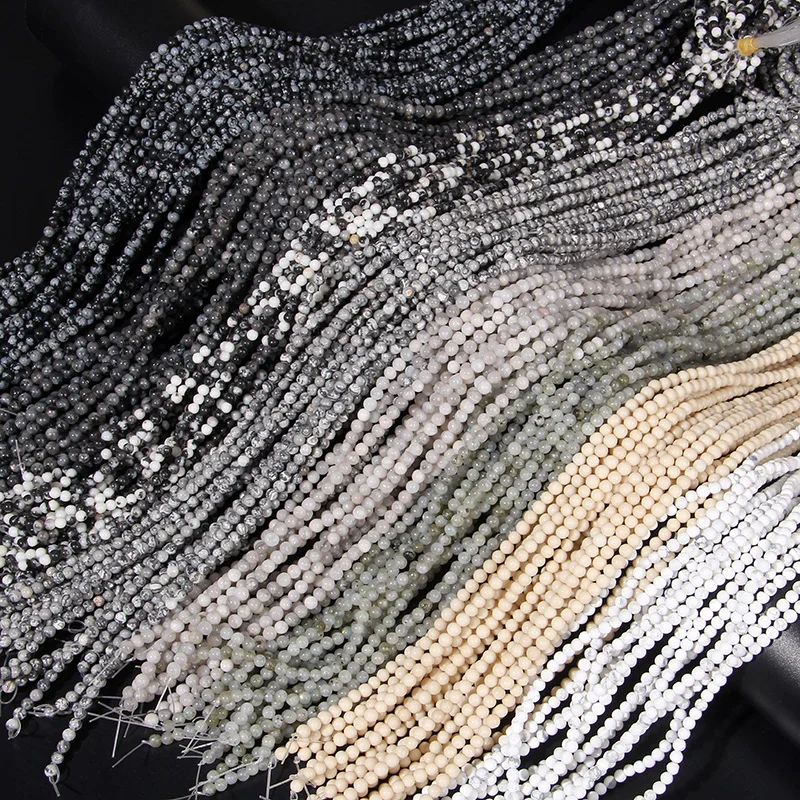 Бусины из натурального агата гладкие зеленые нефрита 4 мм круглые Агаты флюорита