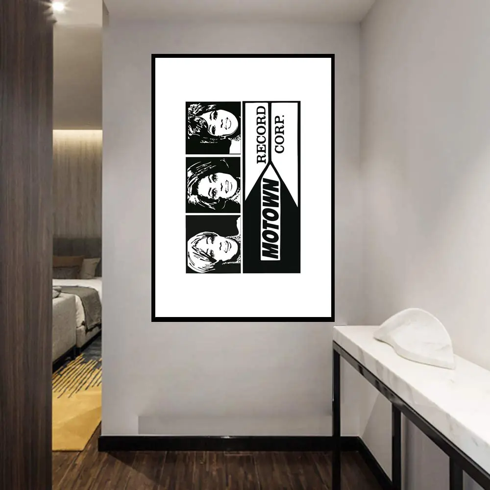 

Картины MOTOWN, напечатанные на холсте, настенные офисные картины для домашнего декора, современное художественное оформление, подвесные укра...