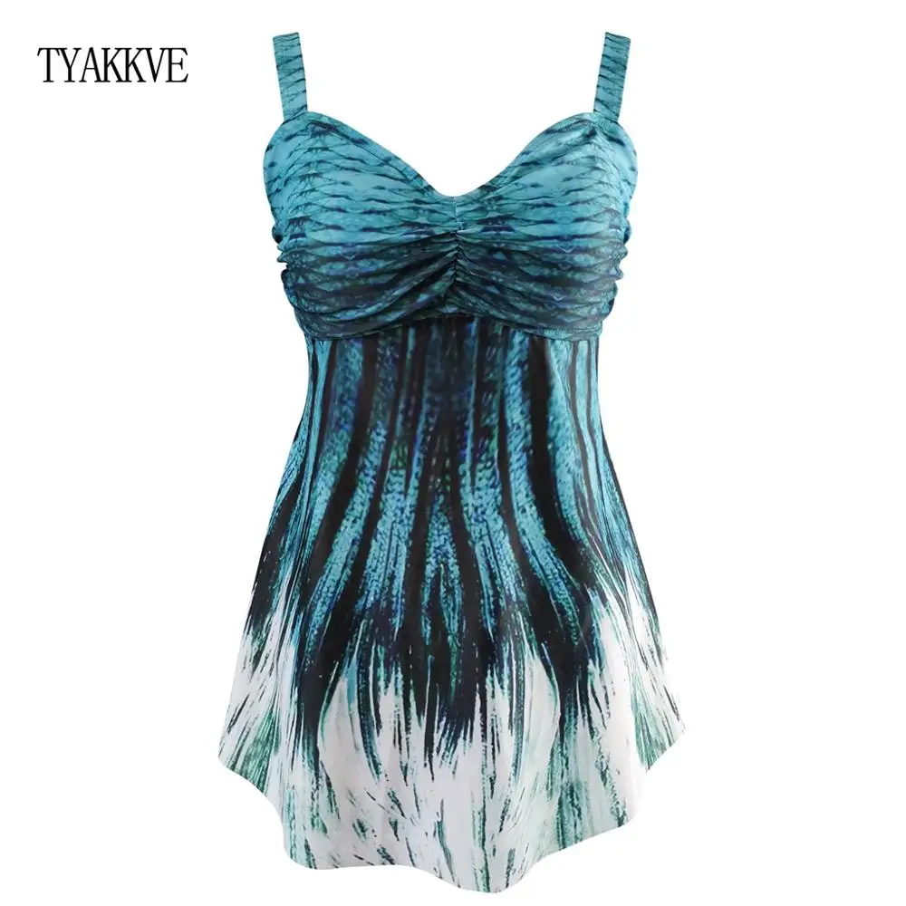 TYAKKVE плюс размер танкини женский купальник сексуальный бикини купальный костюм