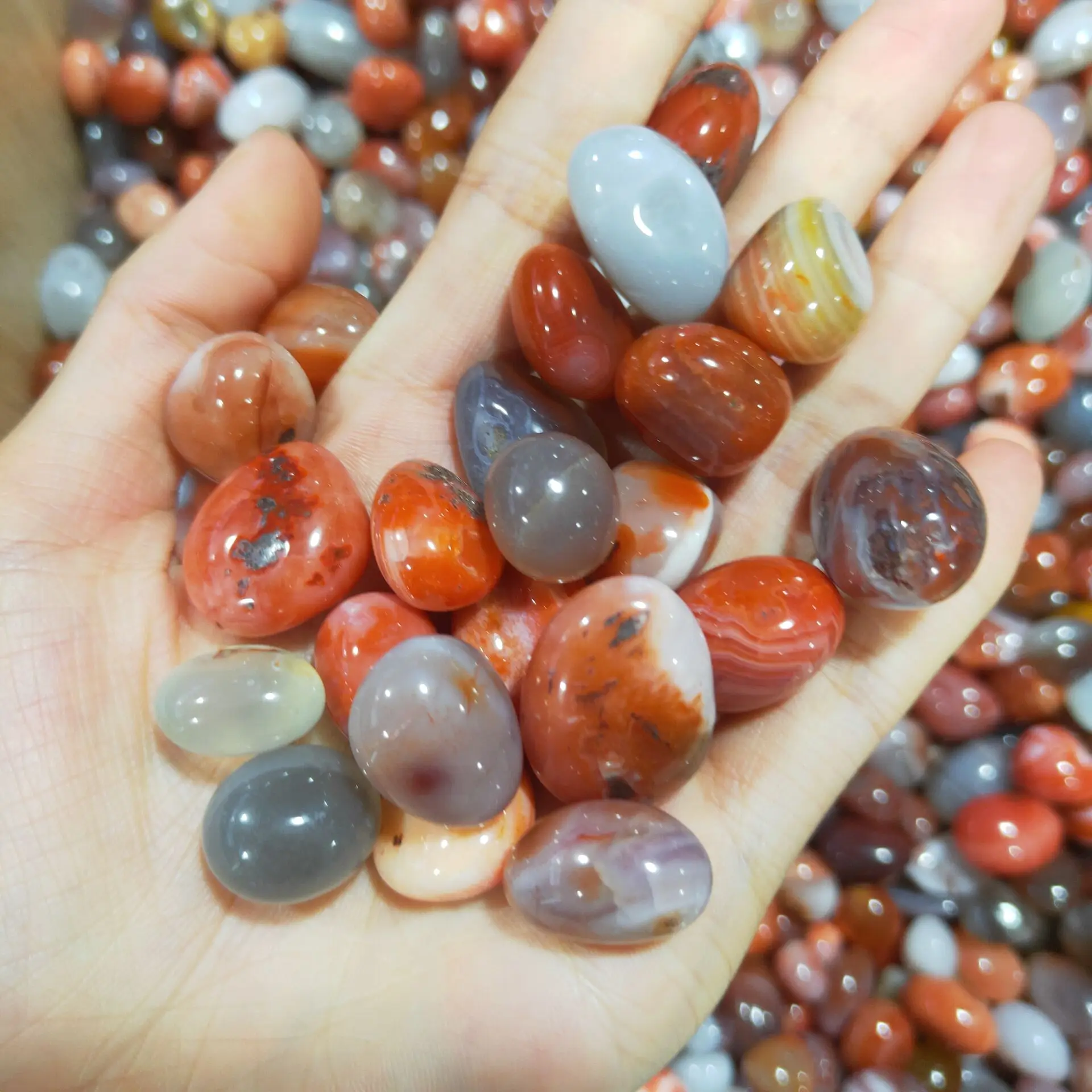 Натуральные красные сердолические лечебные камни для посадки аквариума | Дом и