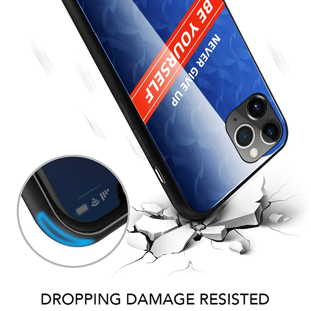 Colorful Protective Glass Case Cool Tempered Back Cover Shell For iPhone 11 pro Pro Max XS XR X | Мобильные телефоны и