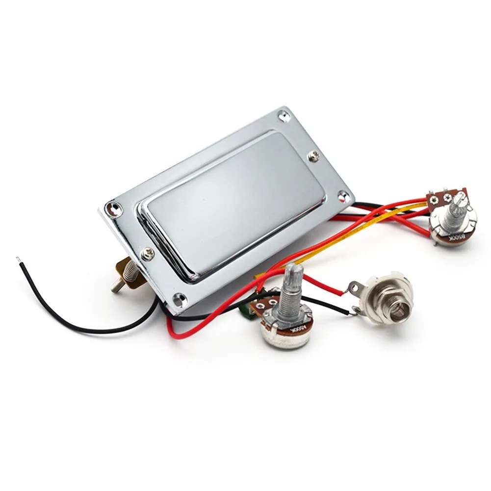 

Electric Guitar Double Coil Humbucker Pickup Kits With 500K Potentiometer Pots All-in-one Pre-wired Guitar Pickup Harness