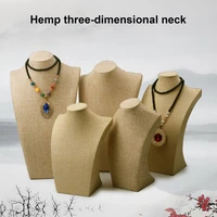 exquisite unique window display props hemp neck stable mannequin jewelry rack excellent workmanship for women