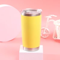 20 oz tumbler vacuum ice hot water double wall insulated travel mug coffee stainless steel car portable thermal cup flask