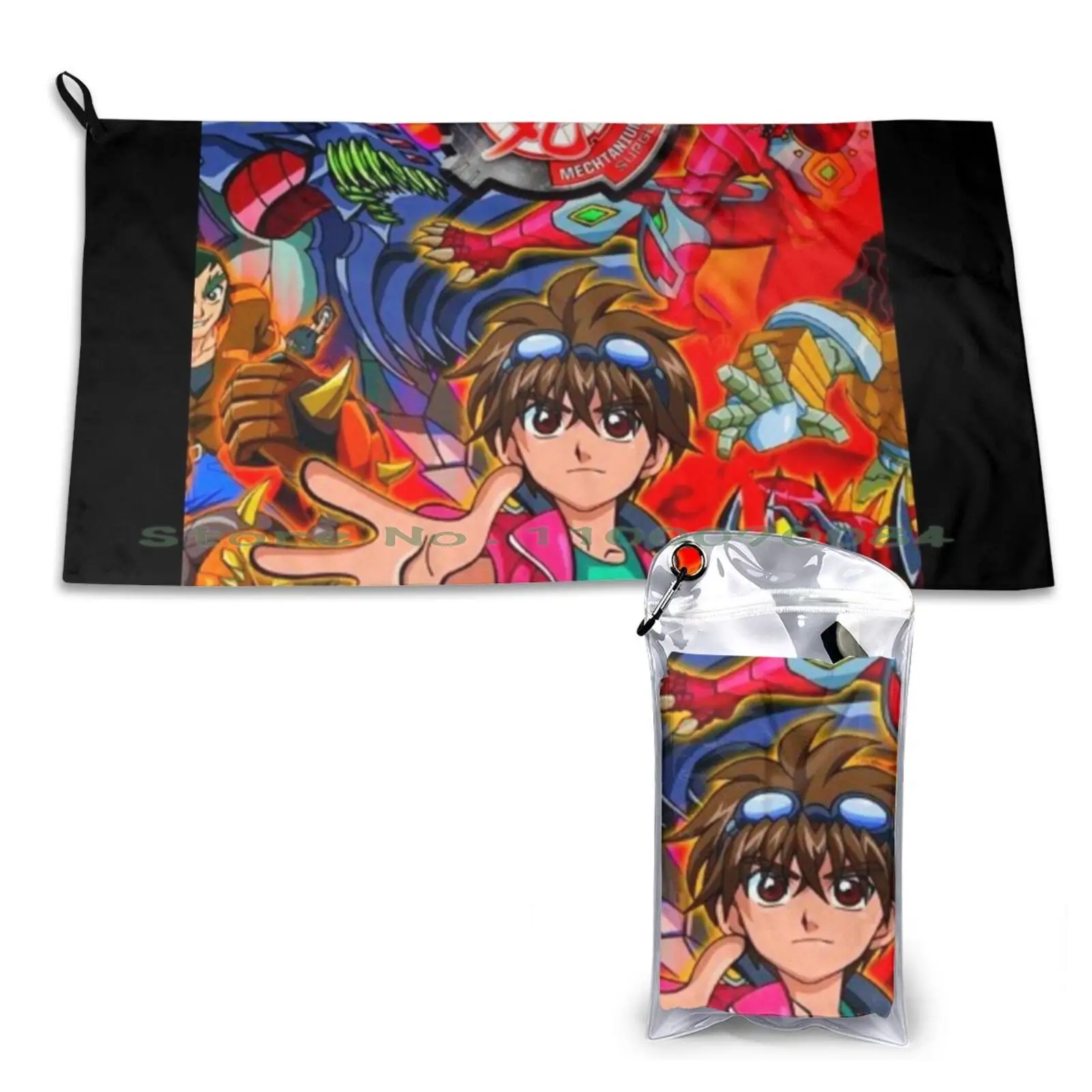 Фото Bakugan быстросохнущее полотенце для спортзала, спортивной ванны, портативная группа, музыкант, гитара, концерты, продажа инструментов, песни, ... №1