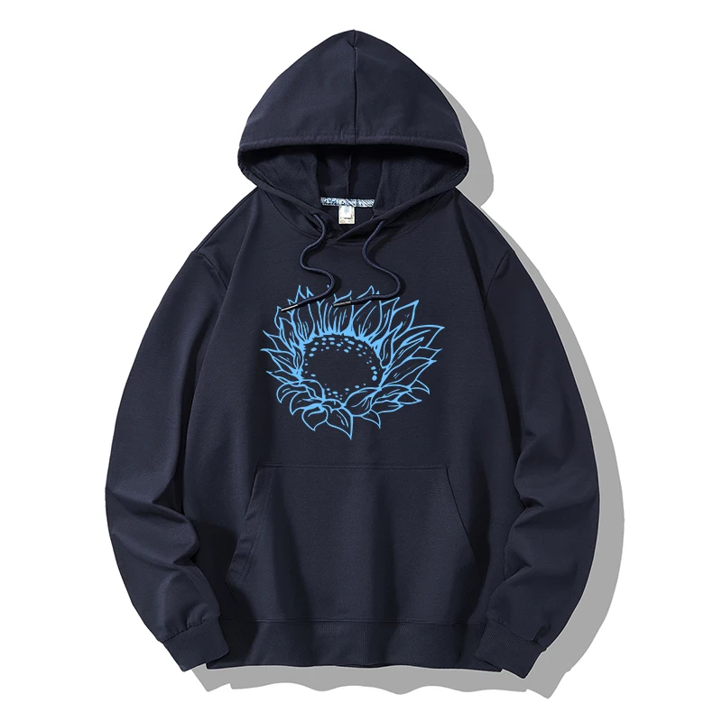 

Sunflower Printed Pullover Hoodies Men/Women Casual Hooded Streetwear Sweatshirts Hip Hop Harajuku Male Tops Kawaii Clothes