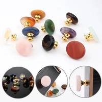 nature stone crystal drawer handles natural stone cabinet wardrobe shoes door drawer knobs knob home decor furniture handle