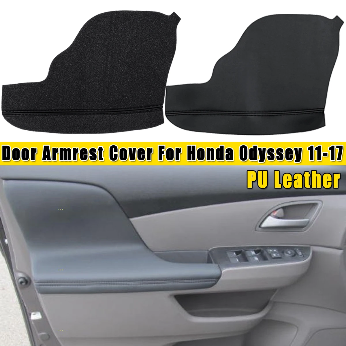 Кожаные чехлы для обивки дверей и подлокотников 2 шт./компл. Honda odysley 2011 2012 2013 2014 2015