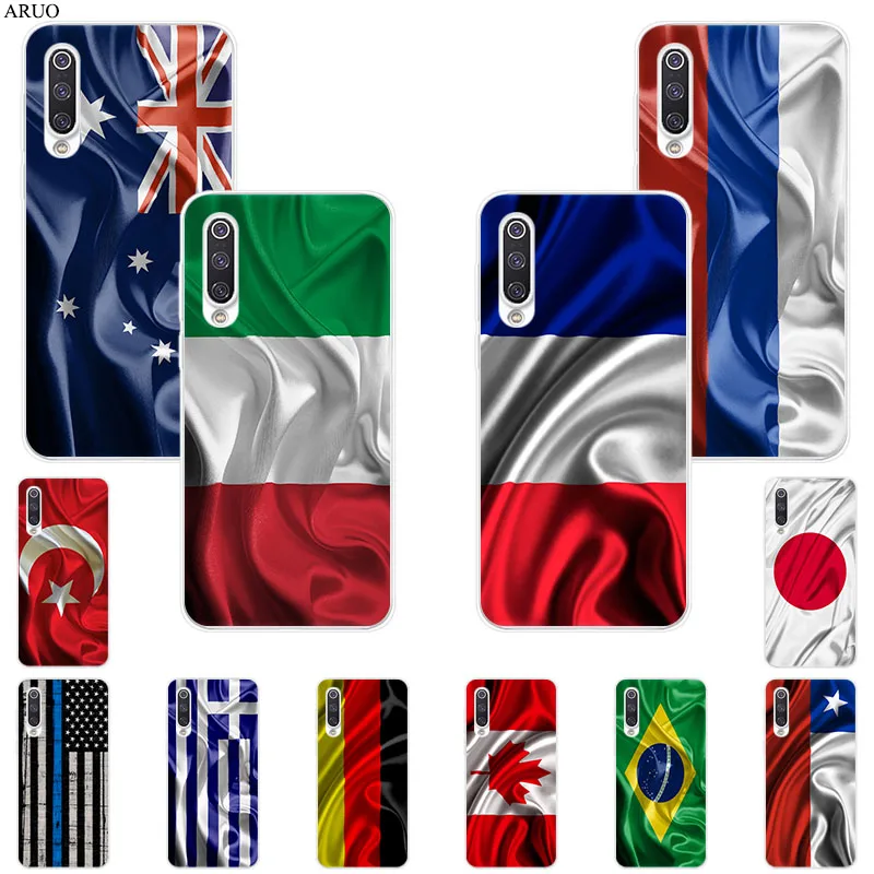 Чехол для телефона Redmi K20 K30 7a 6a Y3 Note 9 9S 7 6 8 Россия США Великобритания Франция Isreal flag