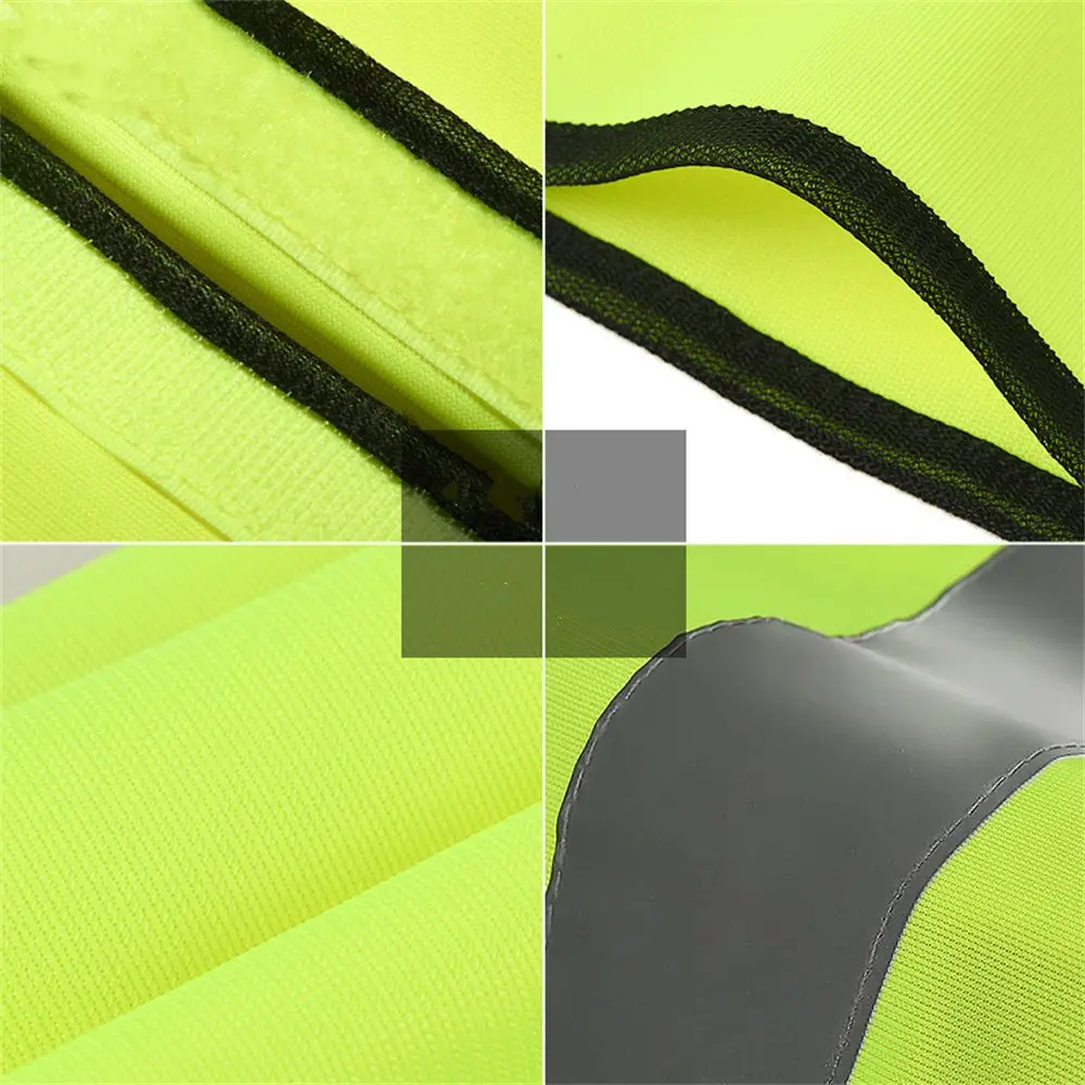 Защитный жилет в полоску стирающийся светоотражающий защитный желтого и