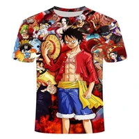 cartoon anime t shirt luffy a 3d t shirt for boys and girls o neck oversized t shirt hip hop street cartoon anime men and women