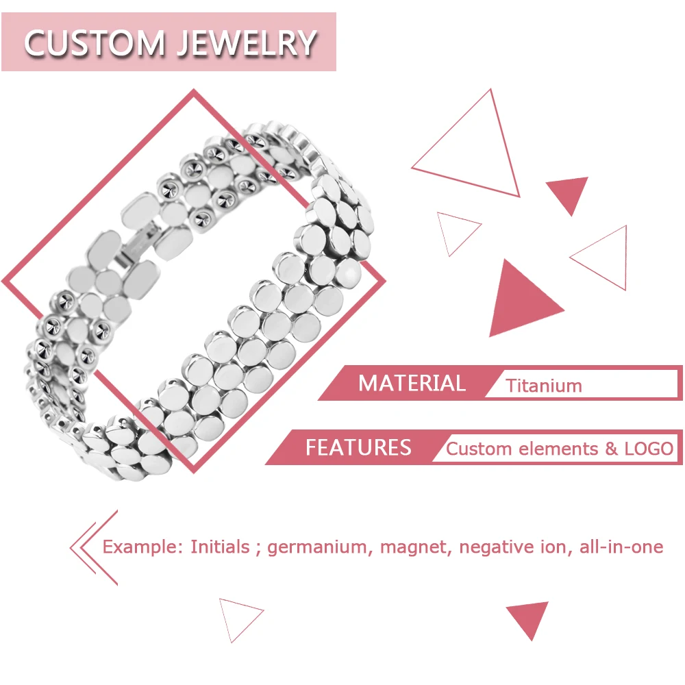 Классический мужской и женский титановый браслет Неаллергический не