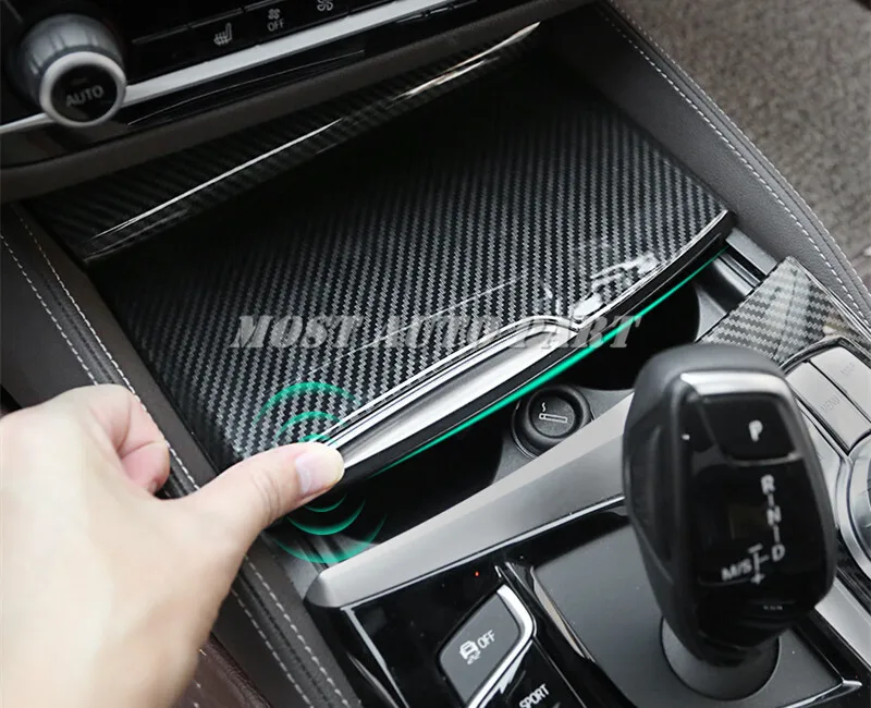 ABS консоль держатель стакана воды и iDrive панель Крышка для BMW 5 серии G30 2017 2021
