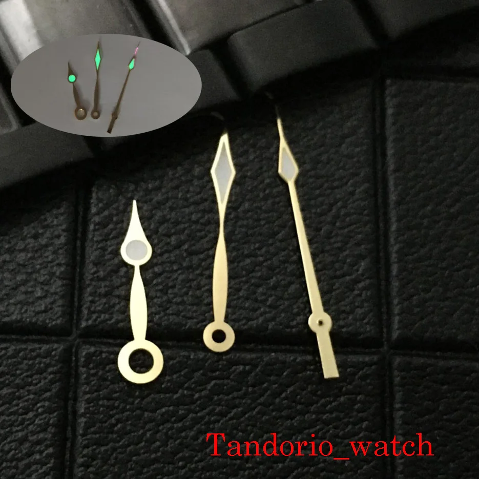

High Quality Watch Hands Needles For NH35 NH36A Automatic Movement Green Luminous Wristwatch accessories