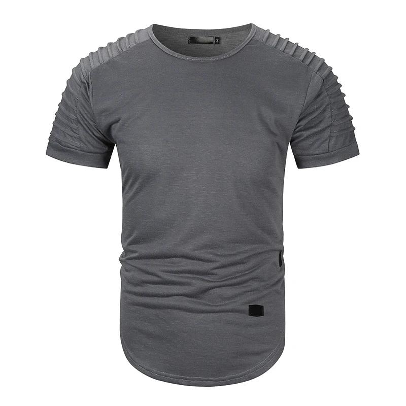 

2021 Brand New Men T Shirt Tops V neck Short Sleeve Tees Men's Fashion Fitness Hot T-shirt For Male