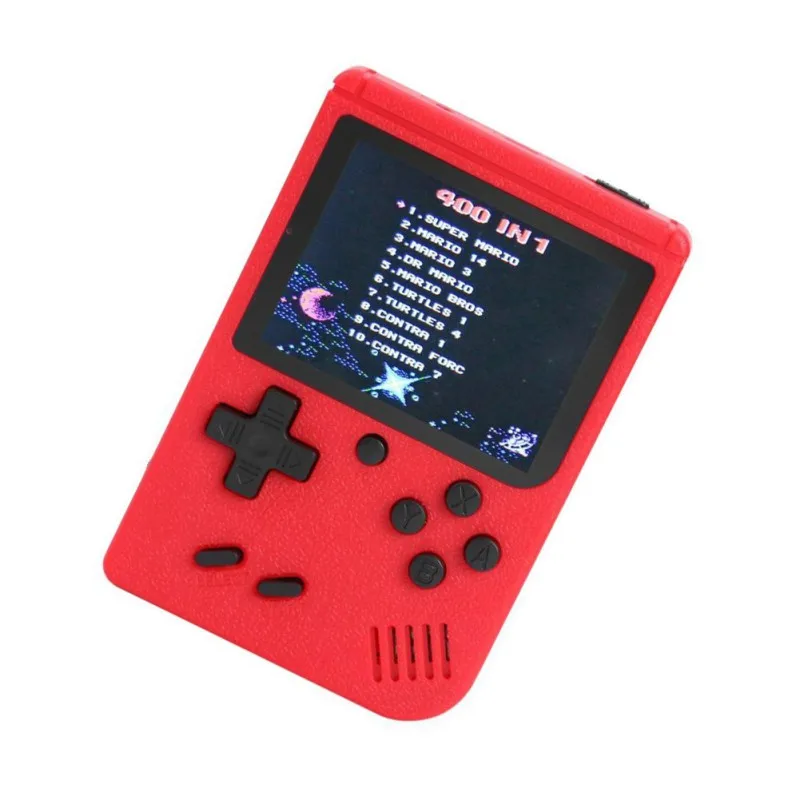 red Портативная игровая консоль, встроенные 400 ретро классические игры, 3,0 дюймовый экран, портативная игровая приставка для игр FC - Цвет: red