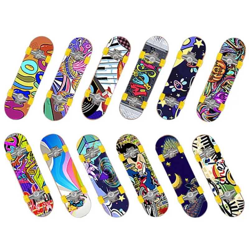 

Plastic Mini Finger Skating Board Table Game Toy Kids Skateboard Children Finger Fingerboard Scooter Skate Educational Gifts
